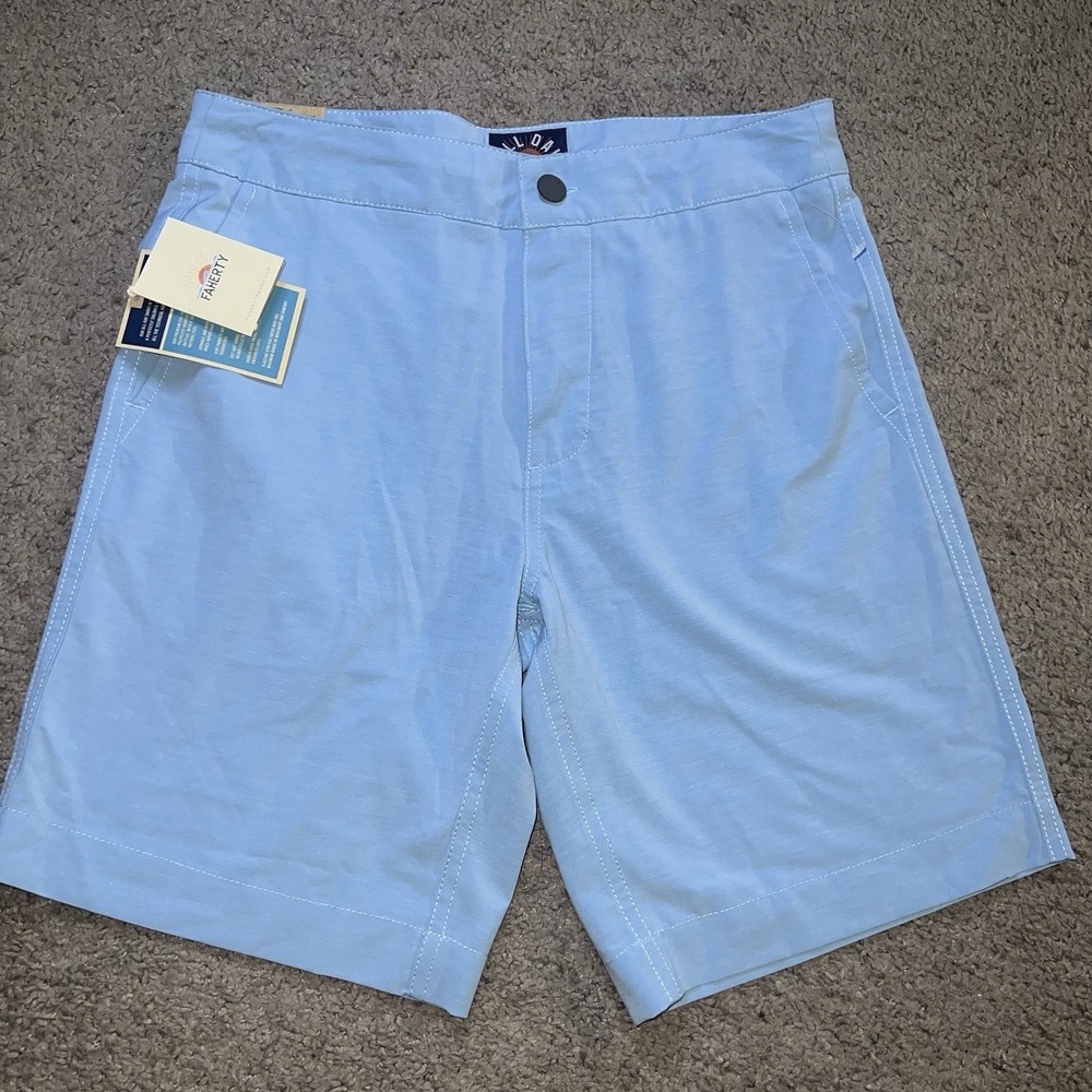 FAHERTY Mens ALL DAY SHORTS 2.0 PERFORMANCE GOLF 9" BELT LOOP & HYBRID‎ BELTLESS